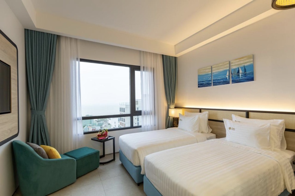 Phòng Deluxe Twin khách sạn Odin 4 sao Quy Nhơn